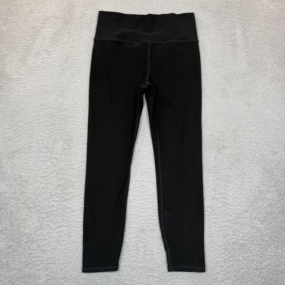Vuori Women Performance Leggings Charcoal Black High Waist Zip Pocket VW444 L